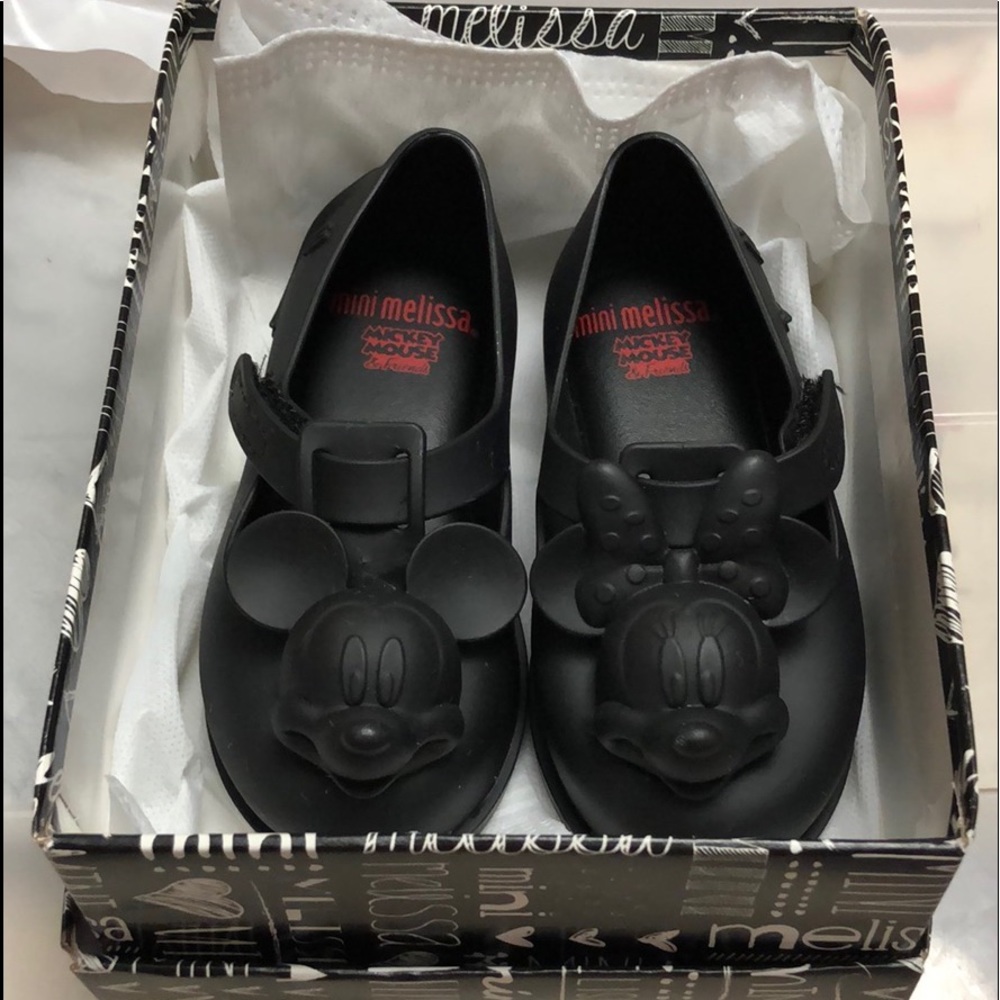 EUC MINNIE/MICKEY MINI MELISSA SHOES